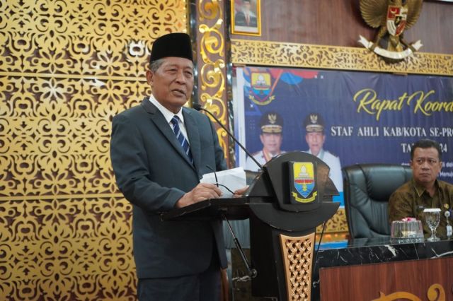 Wakil Gubernur Jambi, Abdullah Sani Buka Rakor Staf Ahli Kepala Daerah se-Provinsi Jambi, Ini Pesannya